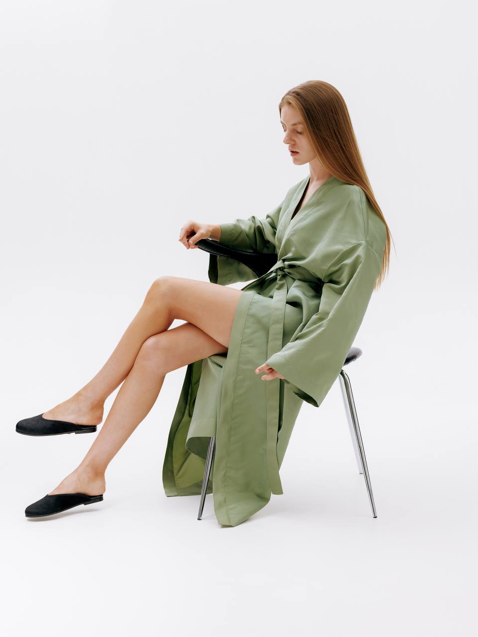 Sage Kimono — view 2