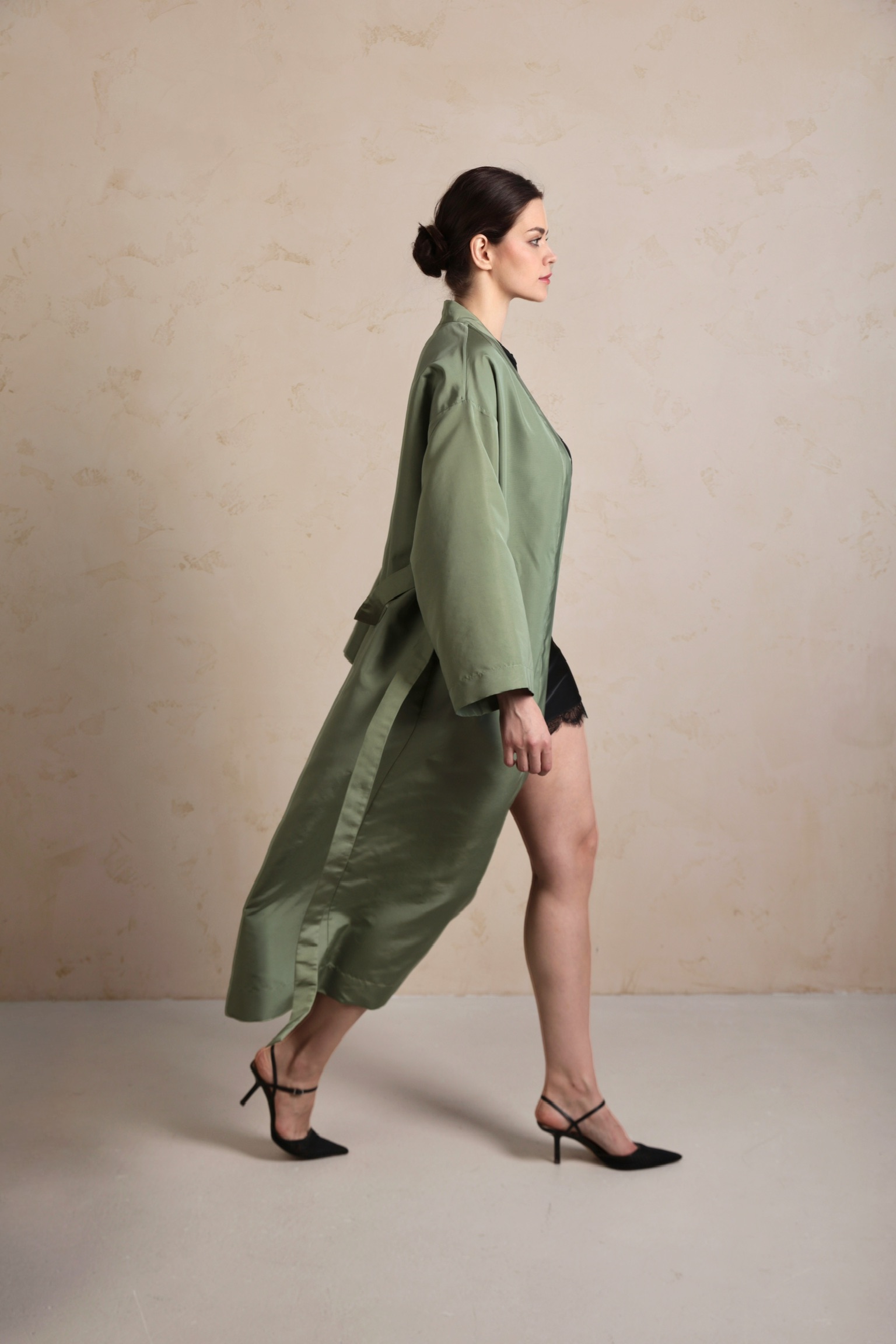 Sage Silk Kimono